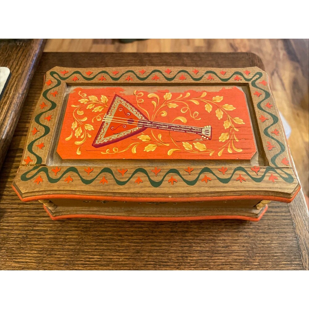 Reuge Swiss Music Box Handpainted 'Lara's Theme' From Doctor Zhivago Vtg Works
